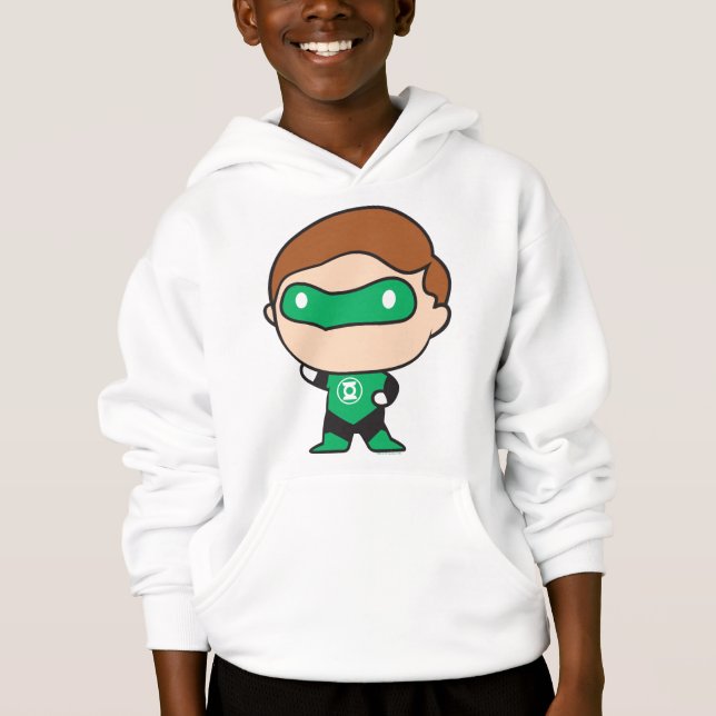 Lantern med tvåsidig Chibi-Grönt Tee Shirt (Framsida)