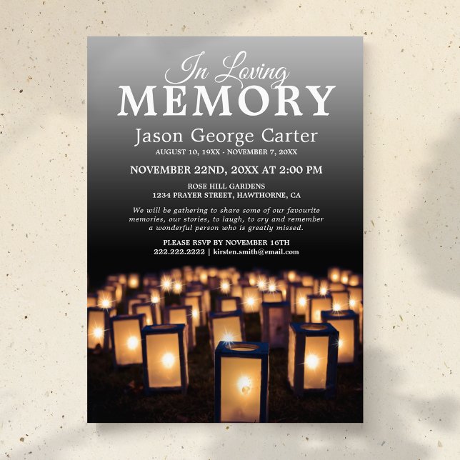 Lantern Memorial Service | Firande i Life Inbjudningar (Skapare uppladdad)