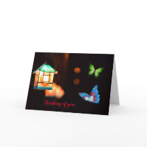 Lantern Mors dag-mappat gratulationskort