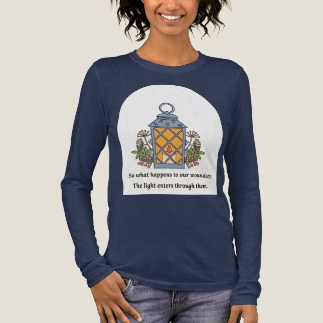 Lantern of Healing | Gentle Light & Spiritual Hope T Shirt (Framsida)
