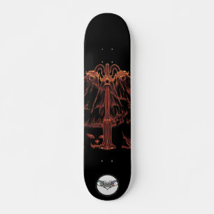 Lantern-orange som skuggar katt ögon mini skateboard bräda 18,5 cm