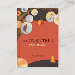 Lantern Träd Unique Yoga Visitkort
