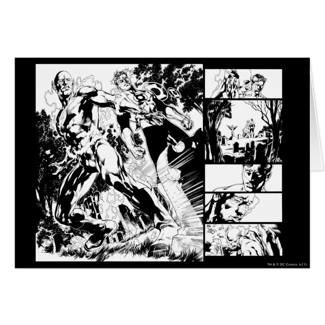 Lanternanelen 2 för Flash och Grönt Hälsningskort (Framsidan Horizontal)