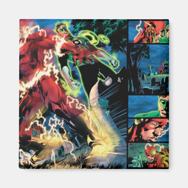 Lanternanelen Flash och Grönt Magnet (Framsidan)