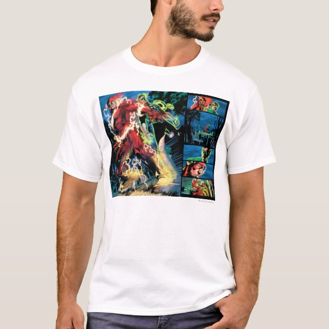 Lanternanelen Flash och Grönt Tee Shirt (Framsida)