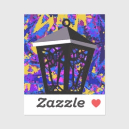 Lanternemärkningen färg Uggla Klistermärken