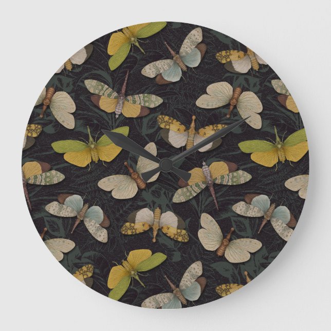 Lanternflies - Pyrops Candelaria & Planthoppers Stor Klocka (Framsida)