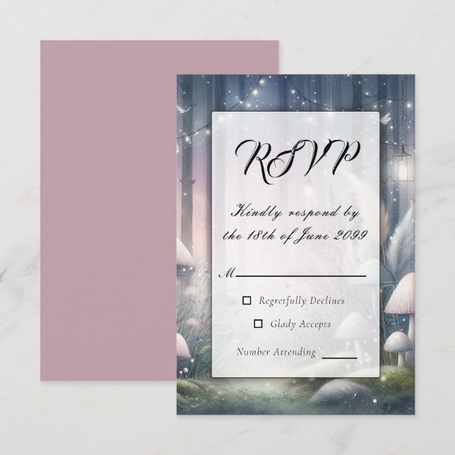 Lanternlight Dreams Enchanted Forest OSA Kort (Fram/baksida)