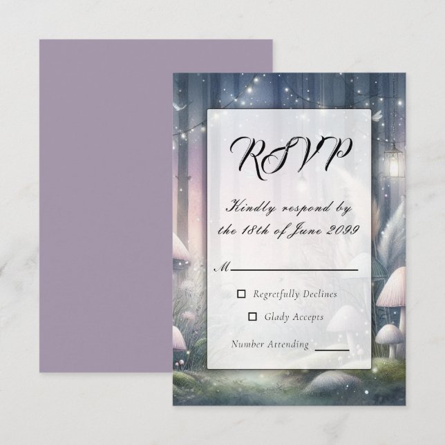 Lanternlight Dreams Enchanted Forest OSA Kort (Fram/baksida)