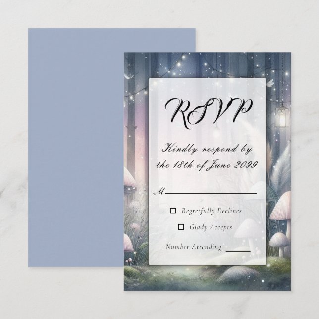 Lanternlight Dreams Enchanted Forest OSA Kort (Fram/baksida)