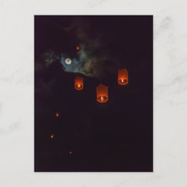 Lanternor i himlar vykort