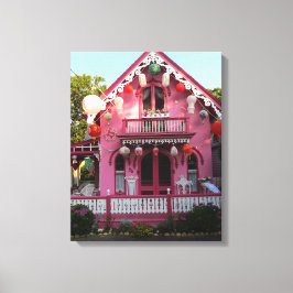 Lanternor och Rosa Gingerbröd - Martha's Vineyard Canvastryck