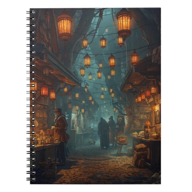 Lanterns of the Forgotten Alley Anteckningsbok (Framsidan)