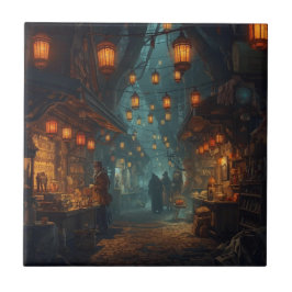 Lanterns of the Forgotten Alley Kakelplatta