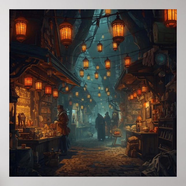 Lanterns of the Forgotten Alley Poster (Framsidan)