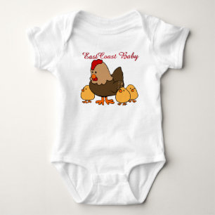 Lantgård för chick för höna för ostkustbaby g t shirt