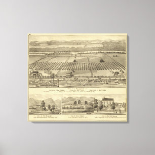 Lantgård och uppehåll av Joseph Canvastryck