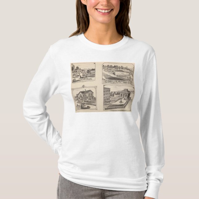 lantgård och waterworks i Hydeville Tee Shirt (Framsida)