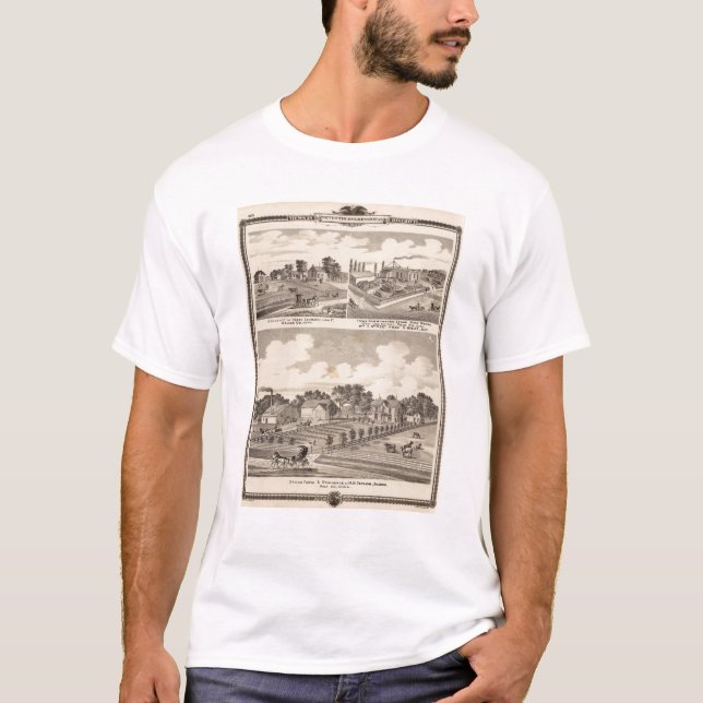 Lantgården uppehåll & leda i rör arbeten tee shirt (Framsida)