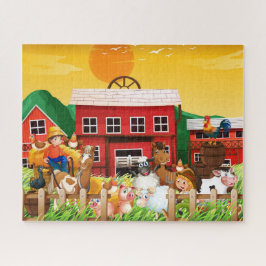 Lantgårdens djurpussel pussel