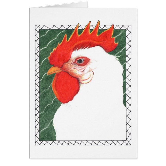 Lantgårdhöna Hälsningskort (Framsidan)