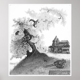 "Lantgårdhus," vid Jeff Camden Poster