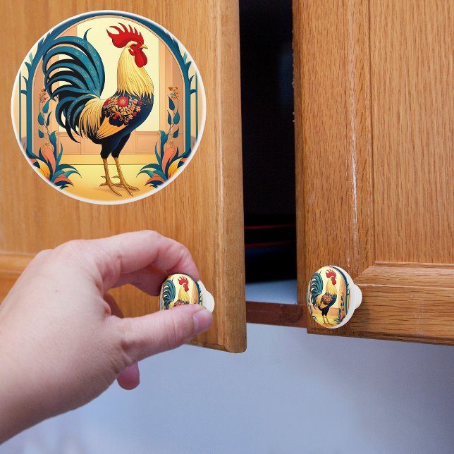 Lantgårdstuvan Keramisk Knopp (Skapare uppladdad)