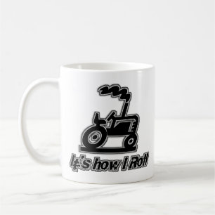 Lantgårdtraktor hur jag rullar kaffemugg