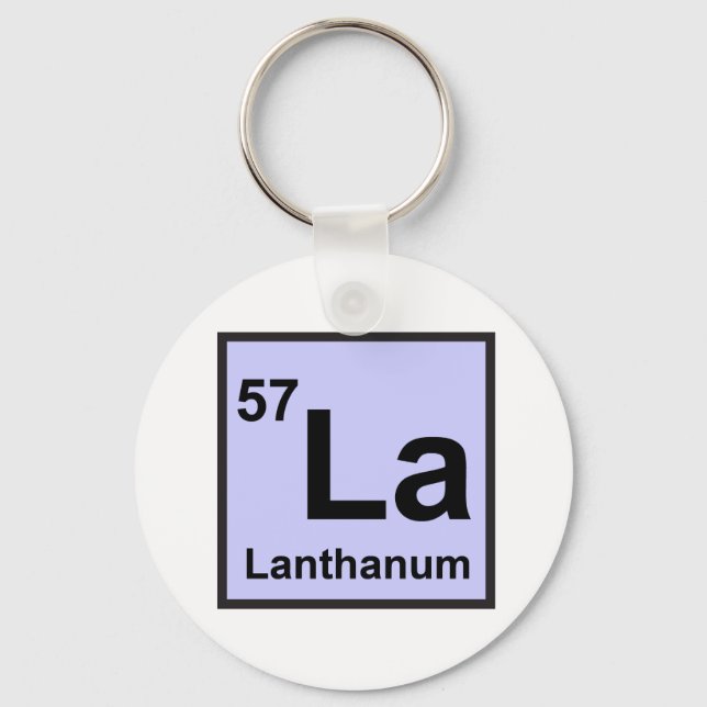 Lanthanum Keychain Nyckelring (Framsida)