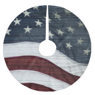 Lantlig Americana trädkjol Julgransmatta Borstad Polyester
