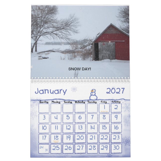 Lantlig Amerika godhetkalender Kalender (Jan 2027)