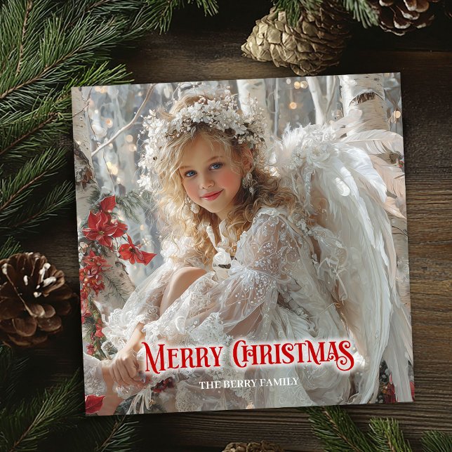 Lantlig ängel nedladdning jul julhälsning julkort (Rustic angel download holiday Christmas greeting)