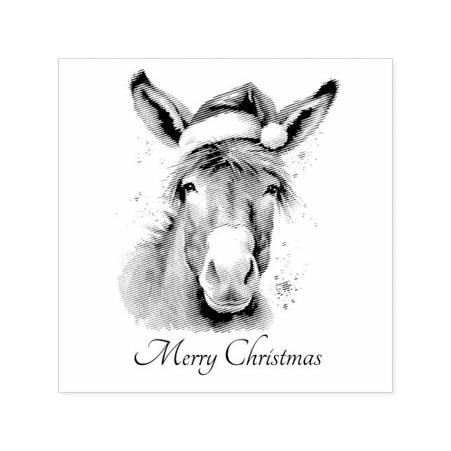 Lantlig Åsnehelgpoststil Självfärgande Stämpel (Design)