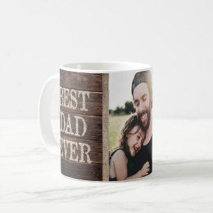 Lantlig bäst beställnings- fotofars dag för pap kaffemugg