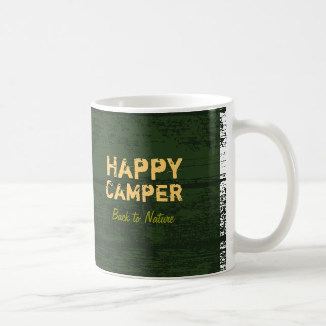 Lantlig beställnings- campa mugg för lycklig (Höger)