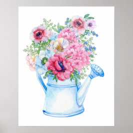 Lantlig Blomma Poster