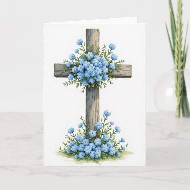 Lantlig blommig högrest kort Konstkort (Framsida)