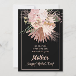 Lantlig blommig morsdagskort – Blommar tillsammans Julkort