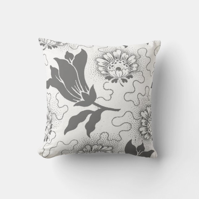 Lantlig blommigt för stil för lantbrukarhem för kudde (Framsida)