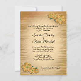 Lantlig blomsterbröllopsinbjudan inbjudningar