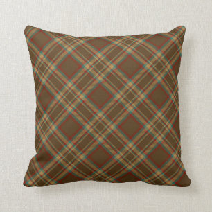 lantlig brun dekorativ kudde för landkontroll