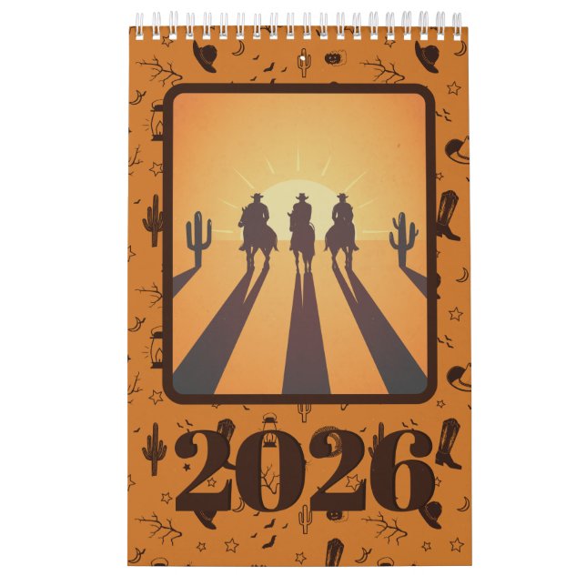 lantlig brun orange mönster foto kalender (Omslag)