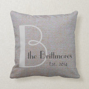 Lantlig chic kudder, FauxBurlapväv, skräddarsy Kudde