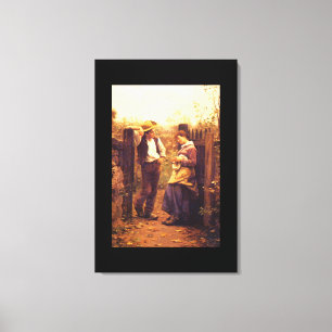 Lantlig Courtship', Daniel_Art av Amerika Canvastryck