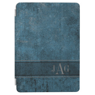 Lantlig design för Grungeblåttbok iPad Air Skydd