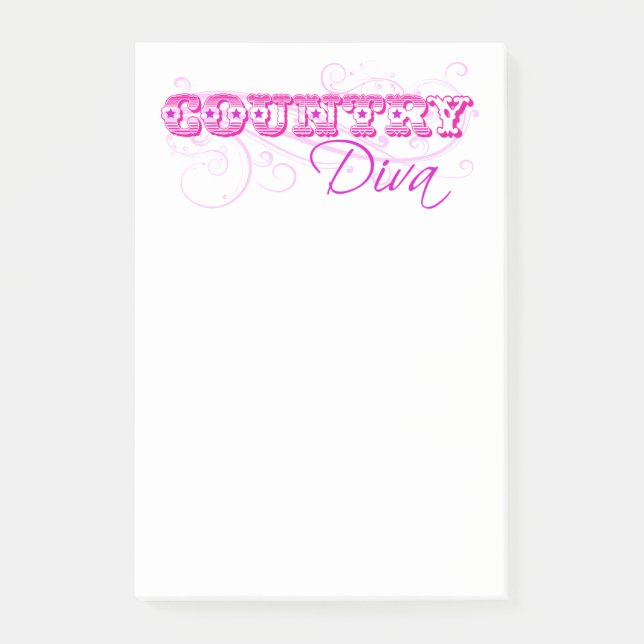 Lantlig diva post-it block (Framsida)