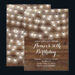 Lantlig födelsedaginbjudan inbjudningar<br><div class="desc">Lantlig födelsedaginbjudan,  perfekt för överrrakningfödelsedagsfest. Mycket lantligt med wood bakgrund och stränga lätt.</div>