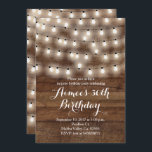 Lantlig födelsedaginbjudan inbjudningar<br><div class="desc">Lantlig födelsedaginbjudan,  perfekt för överrrakningfödelsedagsfest. Mycket lantligt med wood bakgrund och stränga lätt.</div>