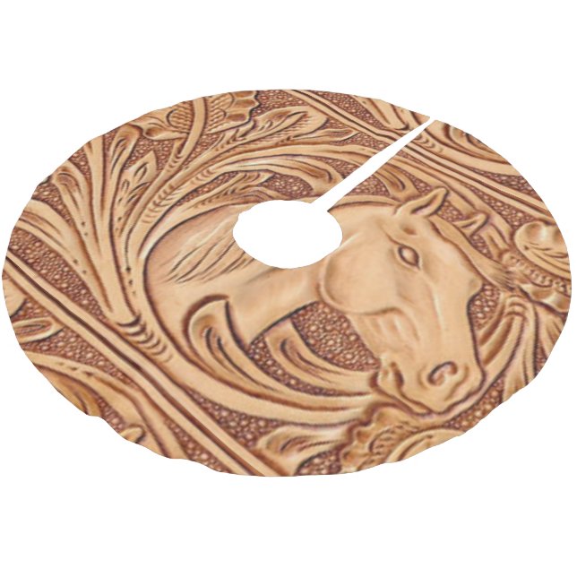 lantlig för läderryttare för westernt land häst julgransmatta borstad polyester (Vinklad)