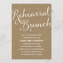Lantlig frunch för Kraft | Calligraphyrepetition Inbjudningar